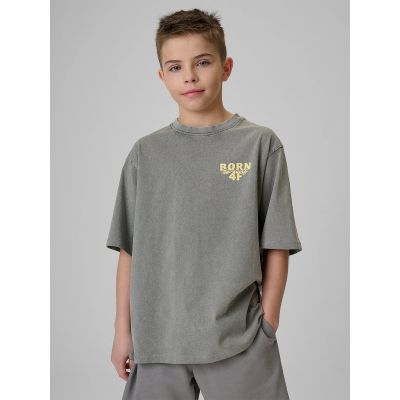 Boy's cotton T-shirt 4F 4F4FJRSS26TTSHM3906-25S
