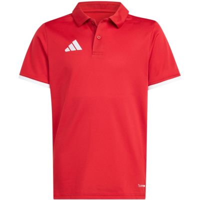 10. adidas Entrada 26 Polo T-shirt for kids red JZ6626