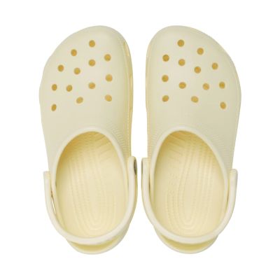 4. Crocs Classic Light Yellow Clogs 10001 7CJ
