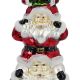 3. Glass Christmas Tree Topper “Santa Clauses” 28.5 cm