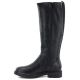 3. Women's leather boots, classic black Sergio Leone KZ-528-S