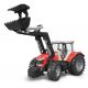 9. BRUDER Massey Ferguson 7624 with frontloader
