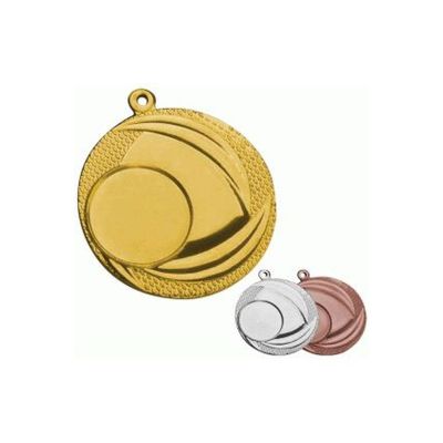 5. Gold medal with space for an emblem, 25 mm, steel