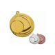5. Gold medal with space for an emblem, 25 mm, steel