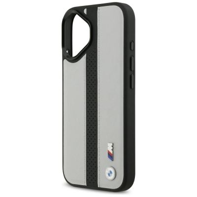 6. BMW M Perforated Stripe Logo MagSafe Case for iPhone 17 - Gray