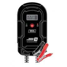SMART CHARGE 15 LCD charger, charging voltage: 12/24 V IDEAL, charging current: 8/15A, supply voltage: 230V, battery type: AGM/GEL/MF/WEL