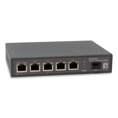 LevelOne GB PoE+ Switch 6-Port 65W 10Gbps