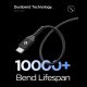 4. Spigen EB10010CCA Essential USB-C / USB-C 100W 100CM Cable - Black