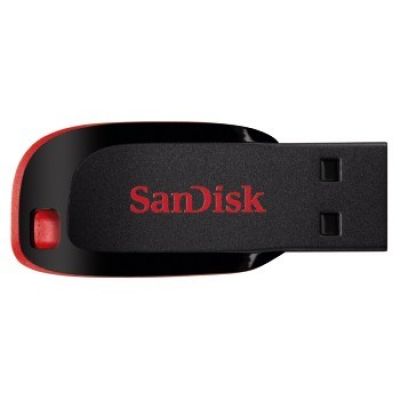 2. SanDisk Cruzer Blade SDCZ50-064G-B35 pendrive (64GB; USB 2.0; black)