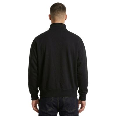2. Calvin Klein Zip Fleece Hoodie Logo Tape Black - LZ04RE285G-UB1