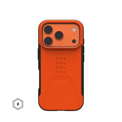 2. UAG Civilian MagSafe - case for iPhone 17 Pro compatible with MagSafe (orange)