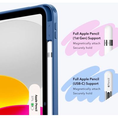5. ESR Flip Hybrid Case for iPad 10.9” 2022 / iPad 11” 2024 - Blue