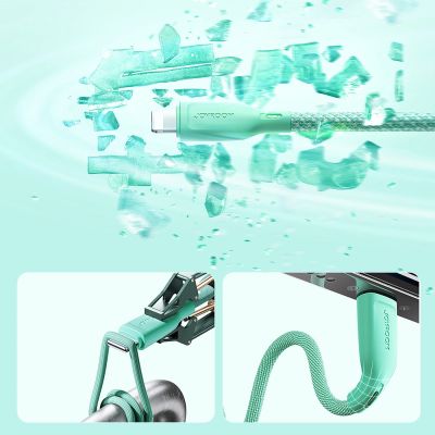 9. Joyroom Multi-Color Series S-A34 USB-A / Lightning 3A cable 1m - black