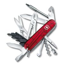 Victorinox V-1.77 25.T Pocket Knife Cyber Tool M, Red Transparent