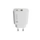 11. NATEC RIBERA WALL CHARGER 1X USB-A + 1X USB-