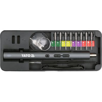 3. Screwdriver Set with Bits 3.7 V, 56-Piece YT-25770 YATO