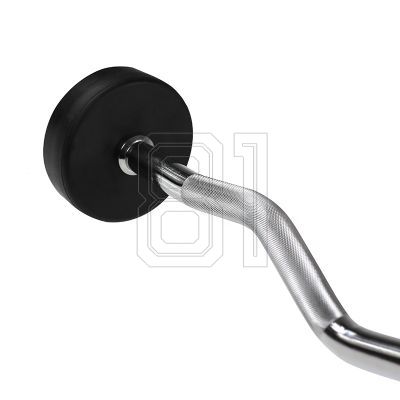32. Fixed, broken, rubber barbell bar HMS GSL-10 10 kg