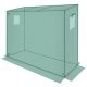 40. GREENHOUSE FOR TOMATOES AND CUCUMBERS 200x77x168-150CM PE GREEN