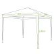 5. GARDEN TENT PAVILION PE 3x3x2.45M WHITE SASKA GARDEN