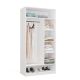 3. OPENO Modular Wardrobe SET 260/250 WHITE with Drawers, Rails and Shelves – Large, for the Bedroom