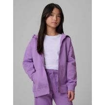 Girls' loose sweatshirt with hood 4F 4FJRSS26TSWSF2715-51S