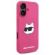 4. Karl Lagerfeld Silicone Choupette Head Print MagSafe iPhone 16 Case - Fuchsia
