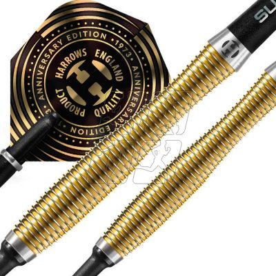 7. Harrows V-Wing 90% 50th Anniversary Edition steeltip darts