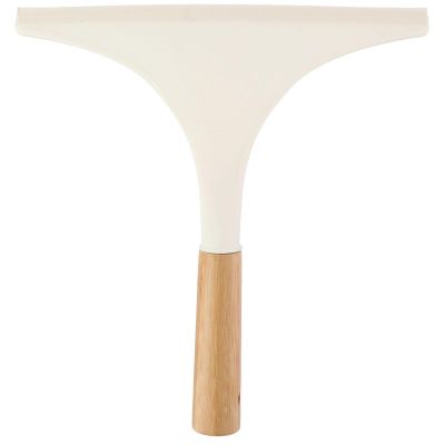 ALPINA GLASS AND MIRROR WATER WIPER WITH BAMBOO HANDLE