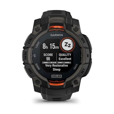 5. GARMIN Instinct 3 45mm SOLAR Black smartwatch