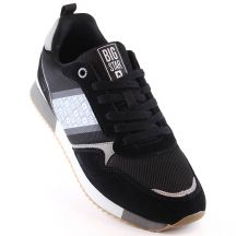 Big Star M INT1872 black leather sports shoes