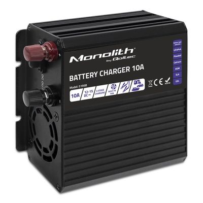 5. QOLTEC CHARGER FOR MONOLITH LIFEPO4 AGM GEL SLA BATTERIES | 10A | 12V