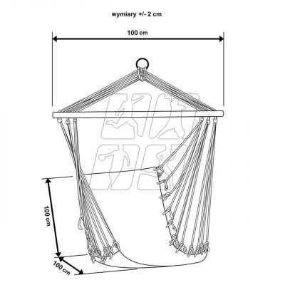 7. Hammock Brazilian armchair Royokamp 100x100 cm 1020259