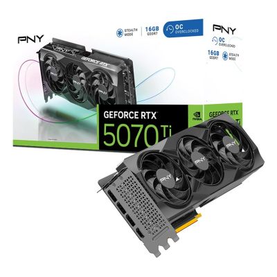 8. PNY GeForce RTX 5070 Ti OC NVIDIA 16 GB GDDR7