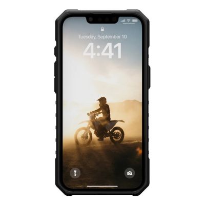 3. UAG Pathfinder Clear Magsafe Protective Case for iPhone 16e, MagSafe Compatible (ash)