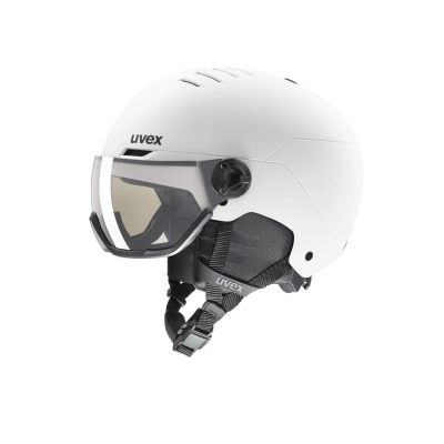 UVEX Wanted Visor pro V Ski Helmet, White Matt