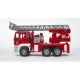 2. BRUDER MAN fire truck with folding ladder