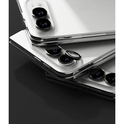 5. Tempered Glass Camera Protector Ringke Camera Frame Protector 2-Pack for iPhone Duo – Black