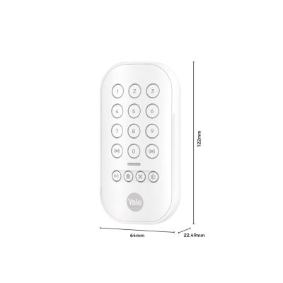 5. Yale Smart Alarm Starter Kit 6 Pieces - Control Unit, Siren, Keypad, Remote Control, Motion Sensor, Window/Door Sensor