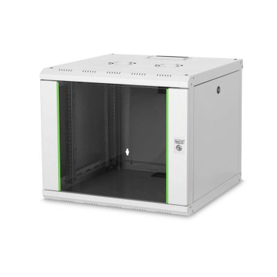 10. Wall-mounted cabinet 19'' 9U Digitus 509x600x600 mm, gray (RAL 7035)