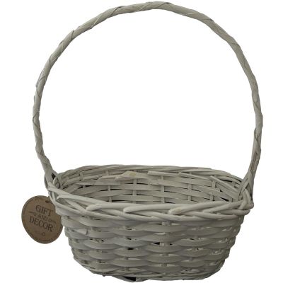 2. EASTER BASKET 28x15x35CM WHITE
