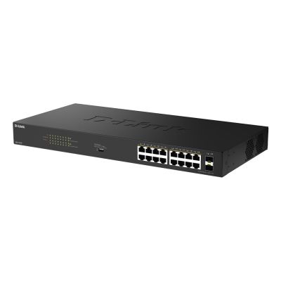3. D-Link DGS-1018P Unmanaged Gigabit Ethernet (10/100/1000) PoE Support Black