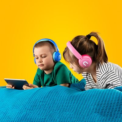 5. Niceboy HIVE Kiddie Pink Headset Headband Calls/Music/Sports/Everyday Pink