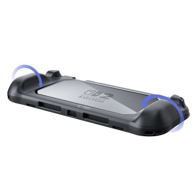 5. Tech-Protect MagMat Case for Nintendo Switch 2 - Black and Transparent