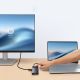 13. Baseus Metal Gleam II 10in1 HDMI USB-A USB-C RJ45 SD/TF Hub - Gray