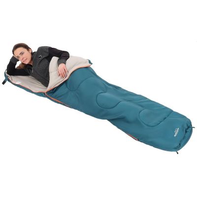 MUMMY SLEEPING BAG XXL 230x80/50CM BLUE REDCLIFFS