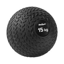 Small medicine ball for rehabilitation exercises Slam Ball 23cm 15kg, REBEL ACTIVE