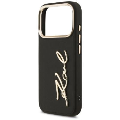 6. Karl Lagerfeld Karl Script Logo Case for iPhone 17 Pro - Black