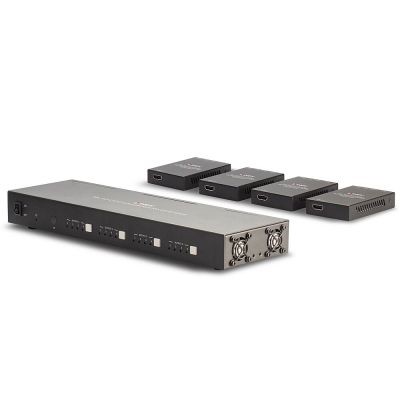 2. Lindy 38328 AV Extender AV Transmitter and Receiver Black