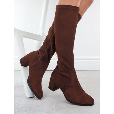 3. Brown Suede Women’s Boots Sergio Leone KZ205