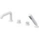 4-hole bathtub faucet with shower set